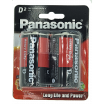 Panasonic Heavy Duty D Batteries-2 Pack